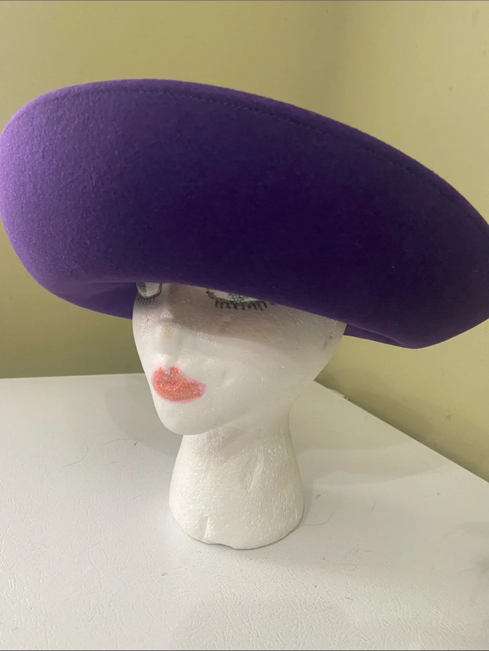 Pretty Purple Dress Hat / Church Hat by Miss Bierner